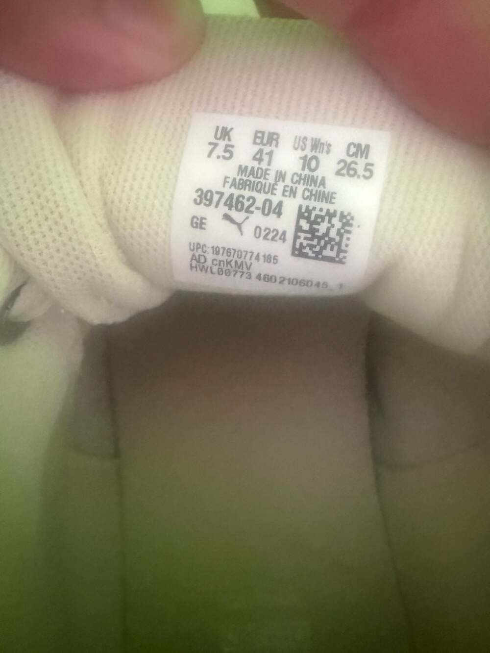 Puma Women's Platform Sneakers in White/Gum Sole - Picture 5 of 6